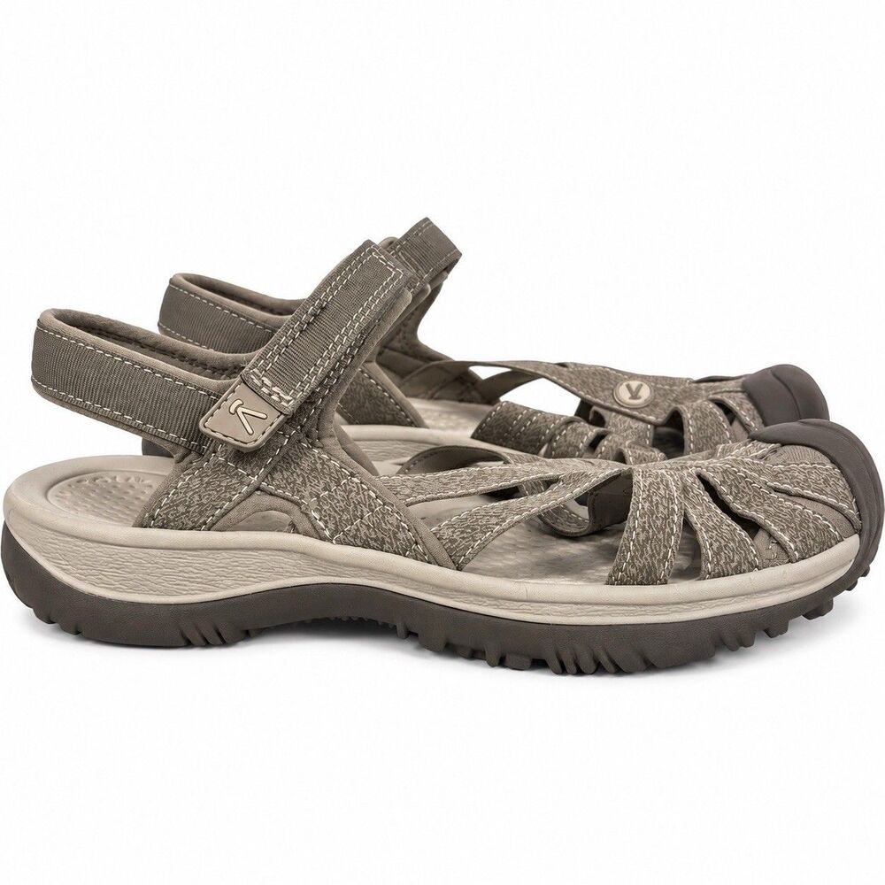 KEEN Rose Walking Sport Sandals Womens 8.5 Taupe Closed Toe Hiking 1016729